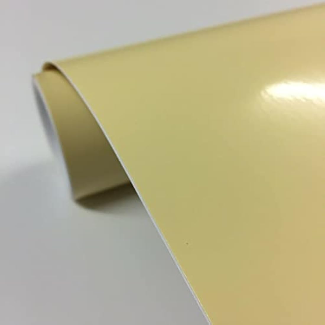 vgoltd Gloss Cream Vinyl Wrap – Self Adhesive Furniture Contact Paper