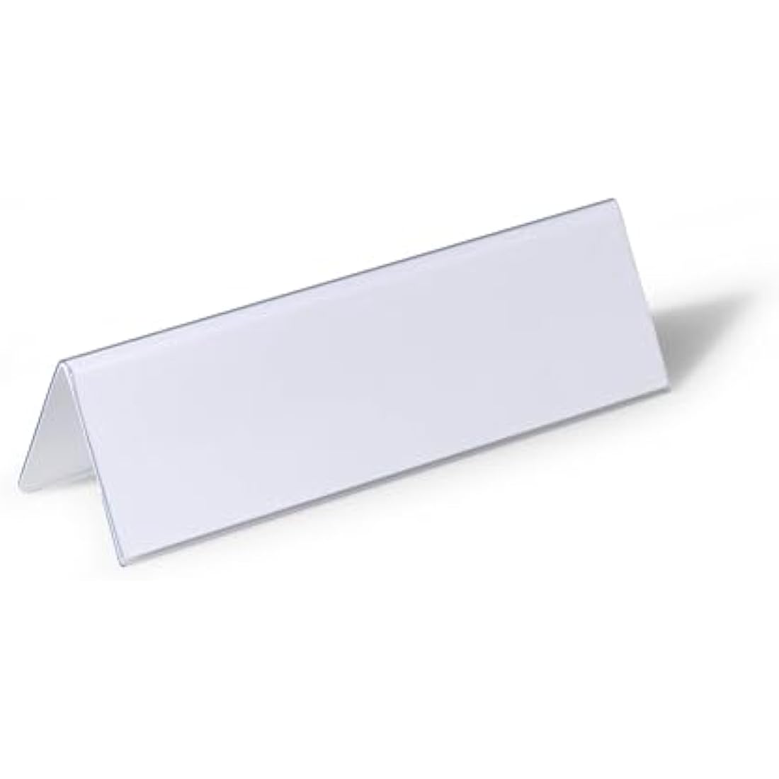 Durable Transparent Table Place Name Holders 61x210mm - Pack of 25