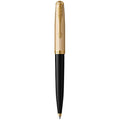 Parker 51 Ballpoint Pen – Deluxe Black with 18k Gold Trim & Gift Box