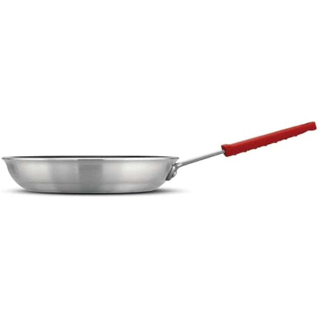 Tramontina Non-Stick Aluminium Frying Pan | Red Silicone Handle | 25 cm
