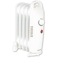 Warmlite 5 Fin Oil Filled Radiator - 650W Portable Electric Heater