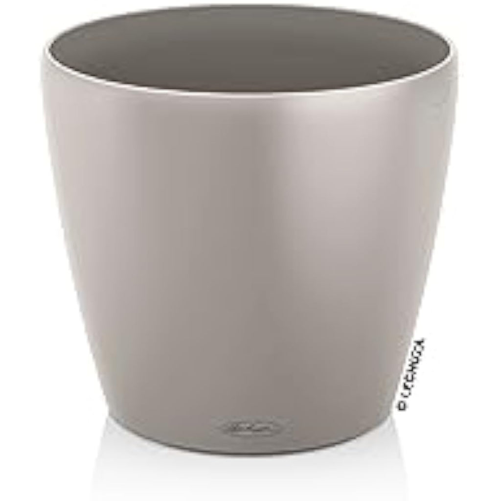 Lechuza CLASSICO Color 60 Self-Watering Planter | Sand Brown Poly-Resin