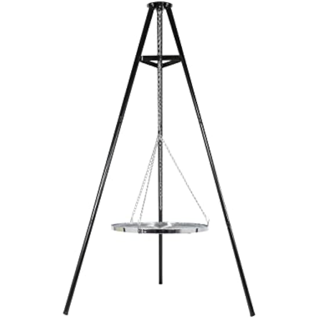 La Hacienda Tripod Grill – Adjustable Steel BBQ Firepit Accessory