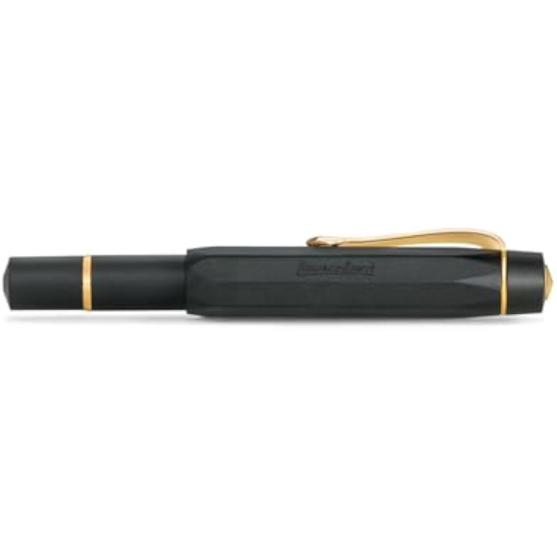Kaweco Sport AL Piston Fountain Pen Starter Set - Black/Gold - Nib M