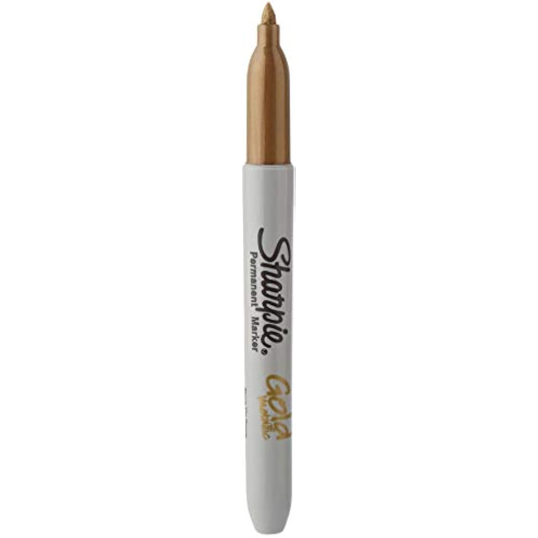 Sharpie Metallic Permanent Markers | Fine Point Gold Ink | 12 Count