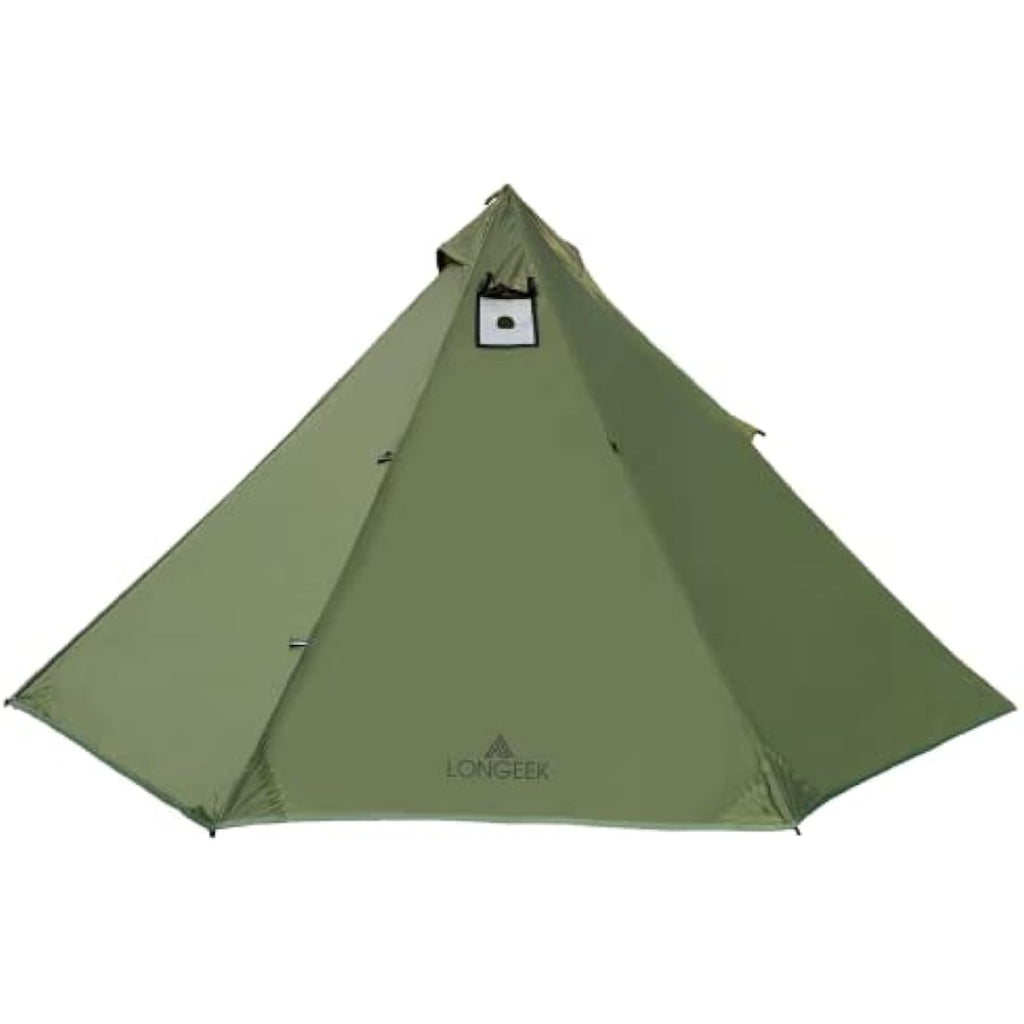 Longeek 2-Man Hot Tent | Ultralight Waterproof 4-Season Teepee with Porch
