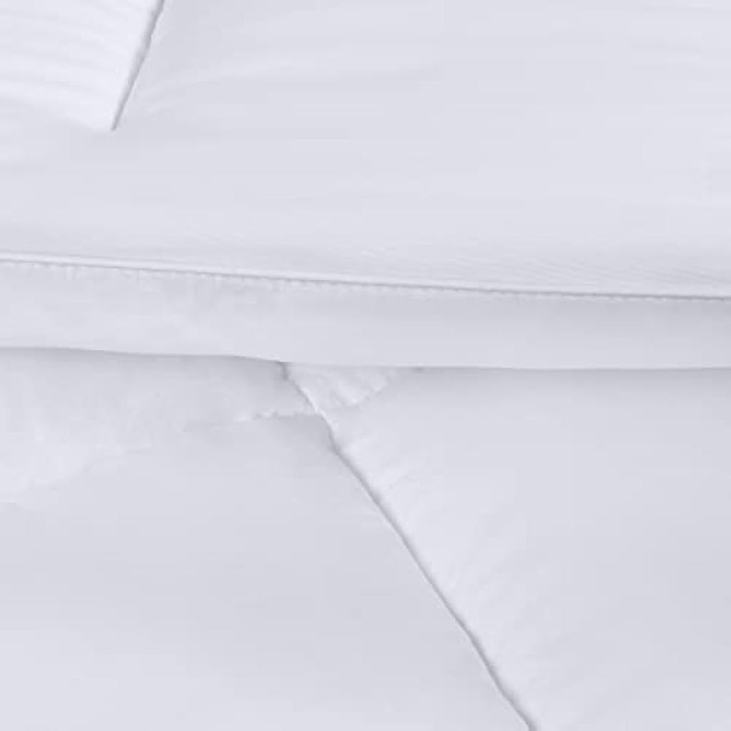 Utopia Bedding 4.5 Tog Single Duvet – White Microfiber Box Stitched Quilt