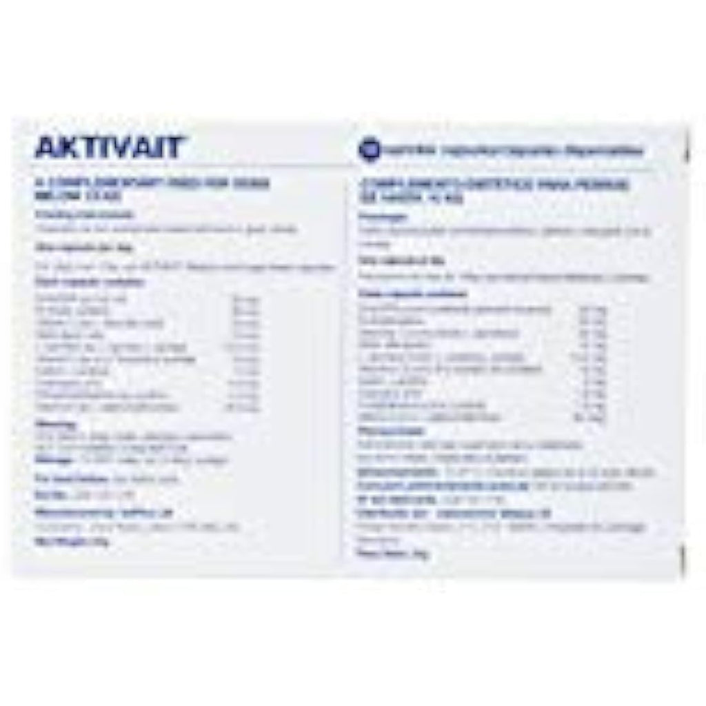 Aktivait Brain Health Supplement for Small Dogs - 60 Capsules