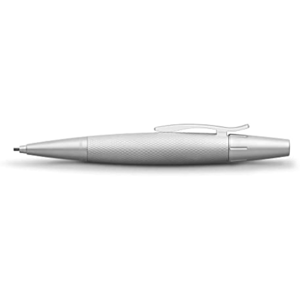 Faber-Castell E-motion Twist Pencil – Pure Silver 1.4mm Lead