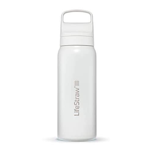 LifeStraw Go Series Insulated Stainless Steel Water Filter Bottle, 24oz