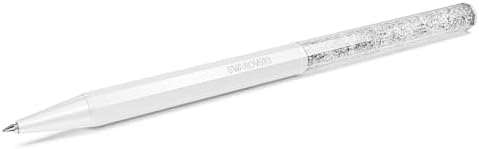 Swarovski Crystalline Ballpoint Pen – White Lacquer with 400+ Crystals