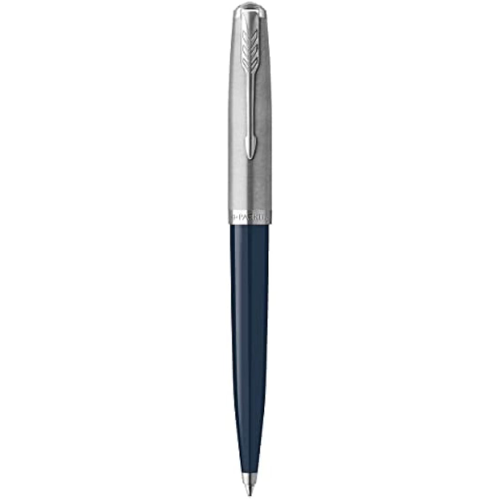 Parker 51 Ballpoint Pen – Midnight Blue with Chrome Trim, Medium Point