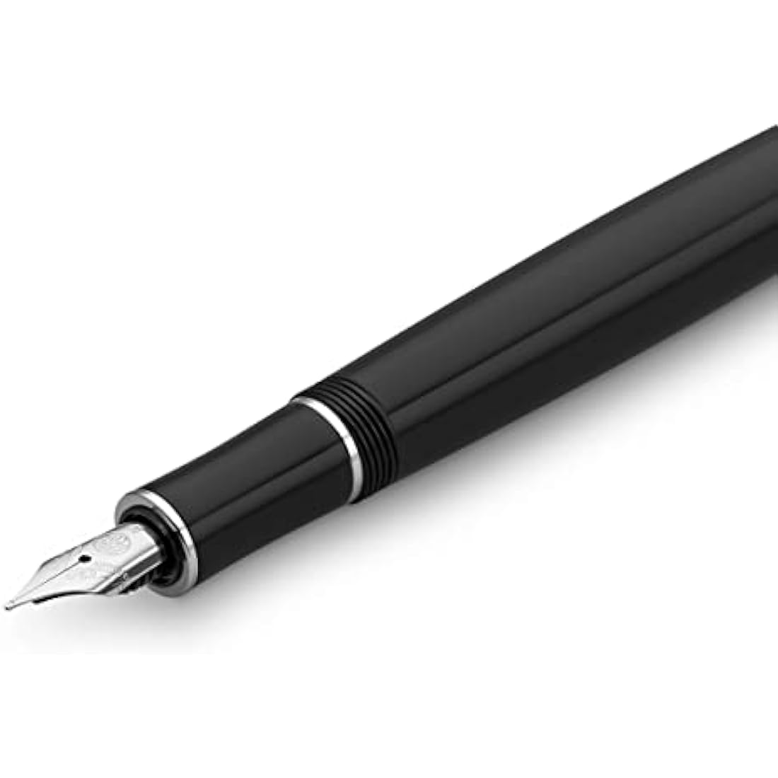 Kaweco DIA2 Fountain Pen – Premium Black Resin with Chrome Trim, Nib B