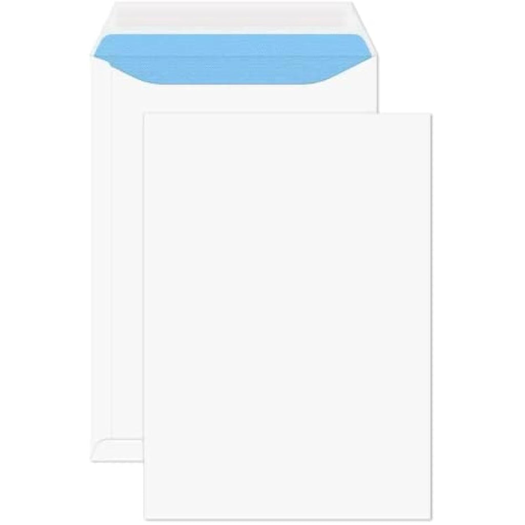 A4 C4 White Peel and Seal Security Envelopes - Pack of 100
