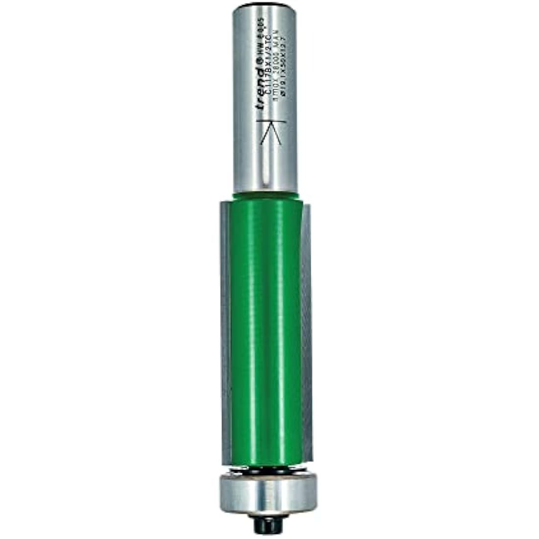 Trend CraftPro Guided Trimmer Router Bit | 1/2 Inch Shank | 19.1mm x 50mm