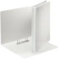 Esselte Leitz A4 Presentation Binder – White Leather Style 4cm D-Ring