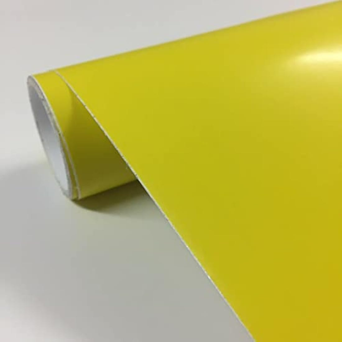 vgoltd Gloss Vinyl Wrap – Self Adhesive Furniture Contact Paper, Yellow