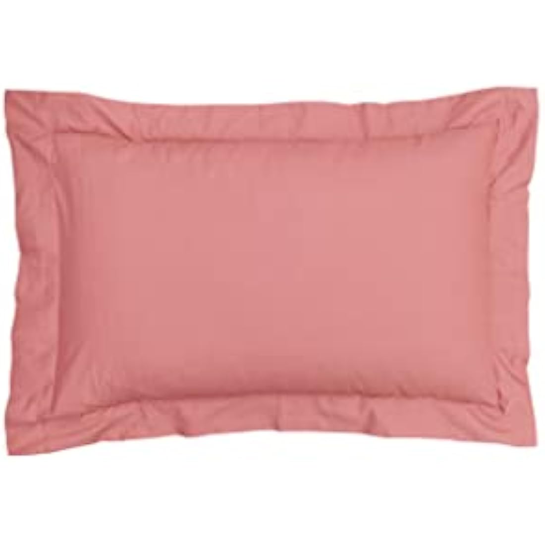 Sleepdown 100% Pure Cotton Oxford Pillowcases - Dark Rose - 2 Pack