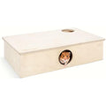Niteangel 6-Room Multi-Chamber Hamster House – Large Birch Wood Maze
