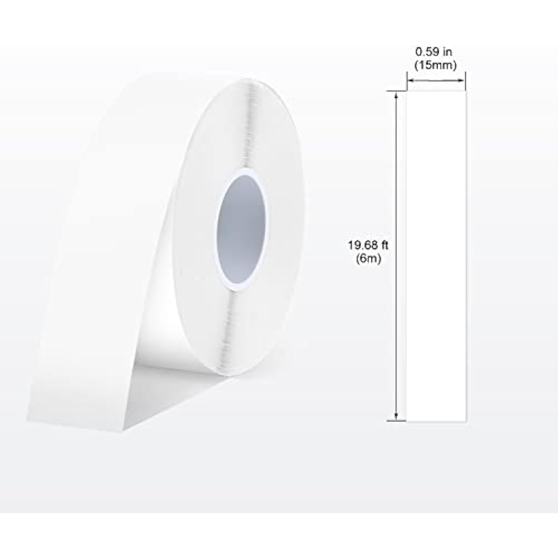 SUPVAN Label Maker Tape | 2 Rolls 15mm x 6m Waterproof Thermal Refill