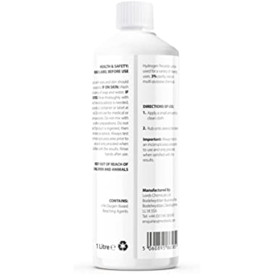 ChemLab Hydrogen Peroxide 3% - 1L Multi-Purpose Disinfectant Cleaner
