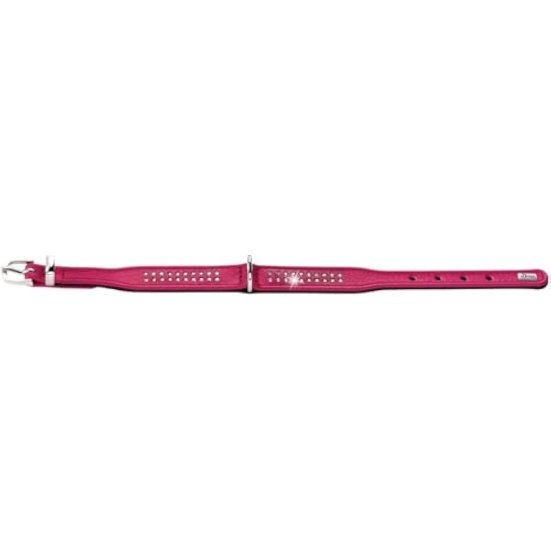 Hunter Nappa Leather Dog Collar – Diamond Petit with Rhinestones