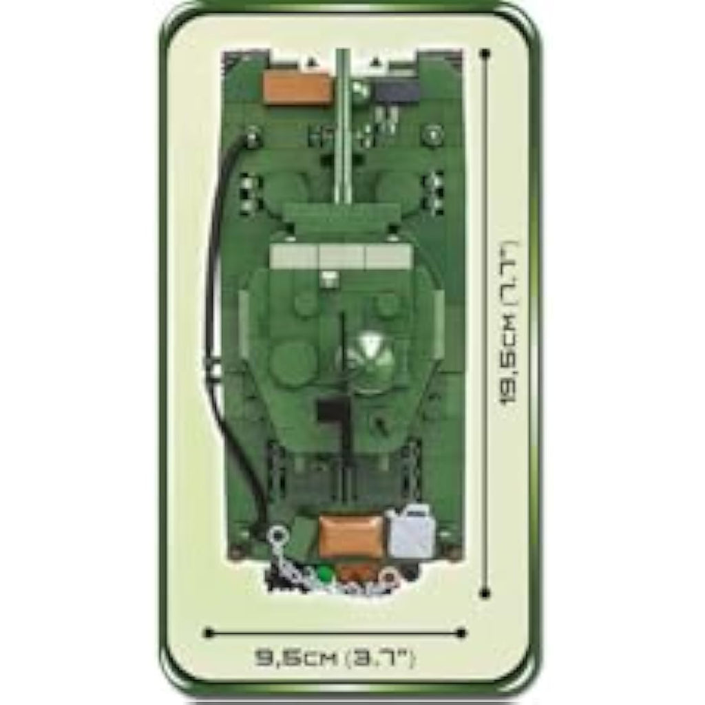 COBI Sherman M4A3E2 Jumbo Tank Model Kit - 720 Piece Building Blocks
