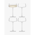LSA International Metropolitan Champagne Saucers | 300ml Clear | Set of 4