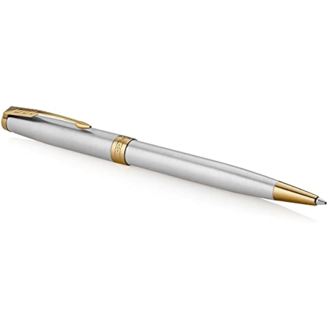 Parker Sonnet Ballpoint Pen – Stainless Steel with Gold Trim