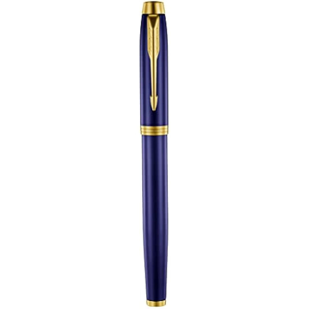 Parker IM Premium Fountain Pen – Lustrous Blue Lacquer with Gold Trim