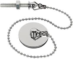 E2trade Replacement Chrome 18" Sink Basin Bath Ball Plug Chain and Stay S Hook Ends - image 4