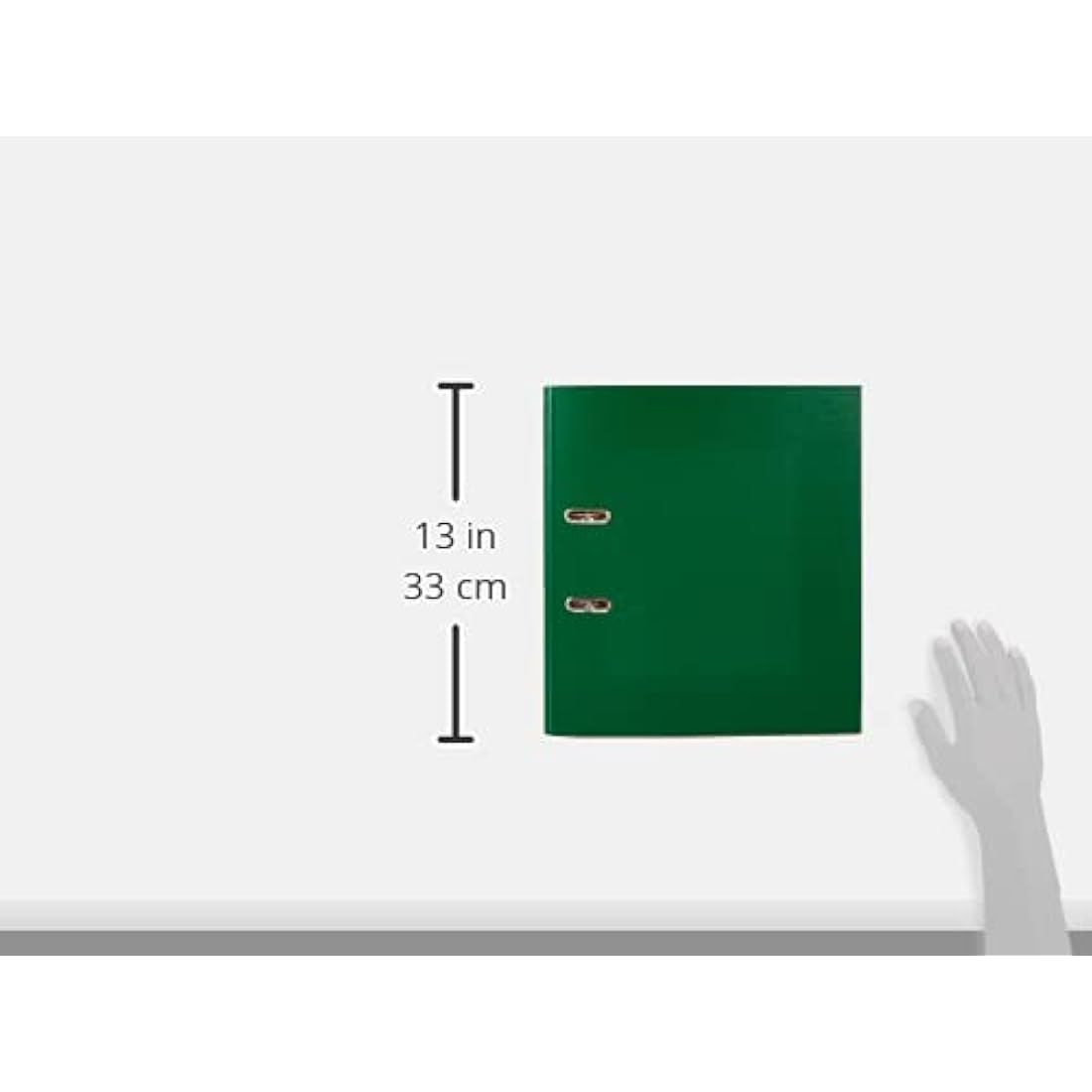 Esselte A4 Lever Arch Files – Green 75mm Plastic Folders (3 Pack)