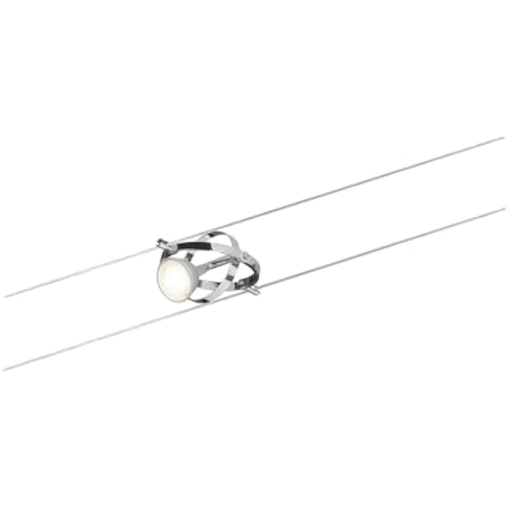 Paulmann Cardan Cable Lighting System – 4-Light Wire Set in Matt Chrome