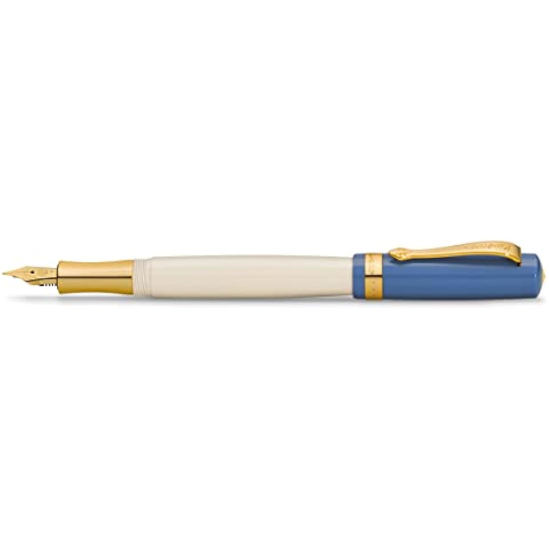 Kaweco Student 50's Rock Fountain Pen - Blue & Cream Acrylic - EF Nib