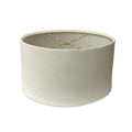 Royal Designs Shallow Oval Hardback Lamp Shade | Linen Eggshell | 10x12x7