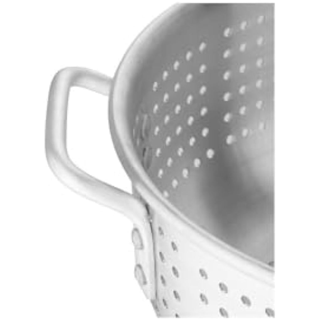 Vogue Heavy Duty Aluminium Colander | 16 Inch Large Kitchen Strainer