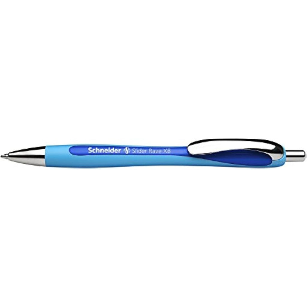 Schneider Slider Rave XB Ballpoint Pen - Blue Viscoglide Ink (10 Pack)