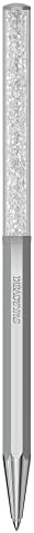 Swarovski Crystalline Ballpoint Pen – Octagon Silver Tone Chrome Plated