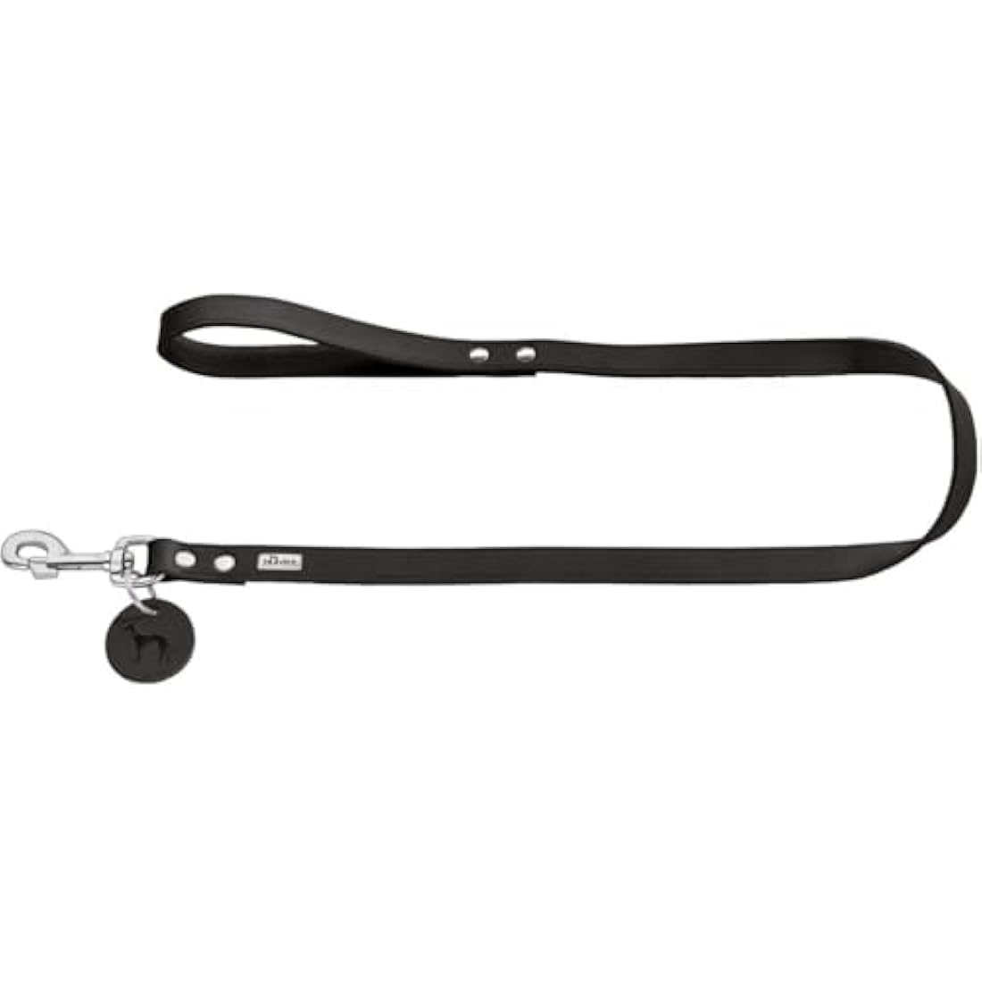Hunter Soft Genuine Cow Leather Dog Leash - Black, 20mm x 100cm