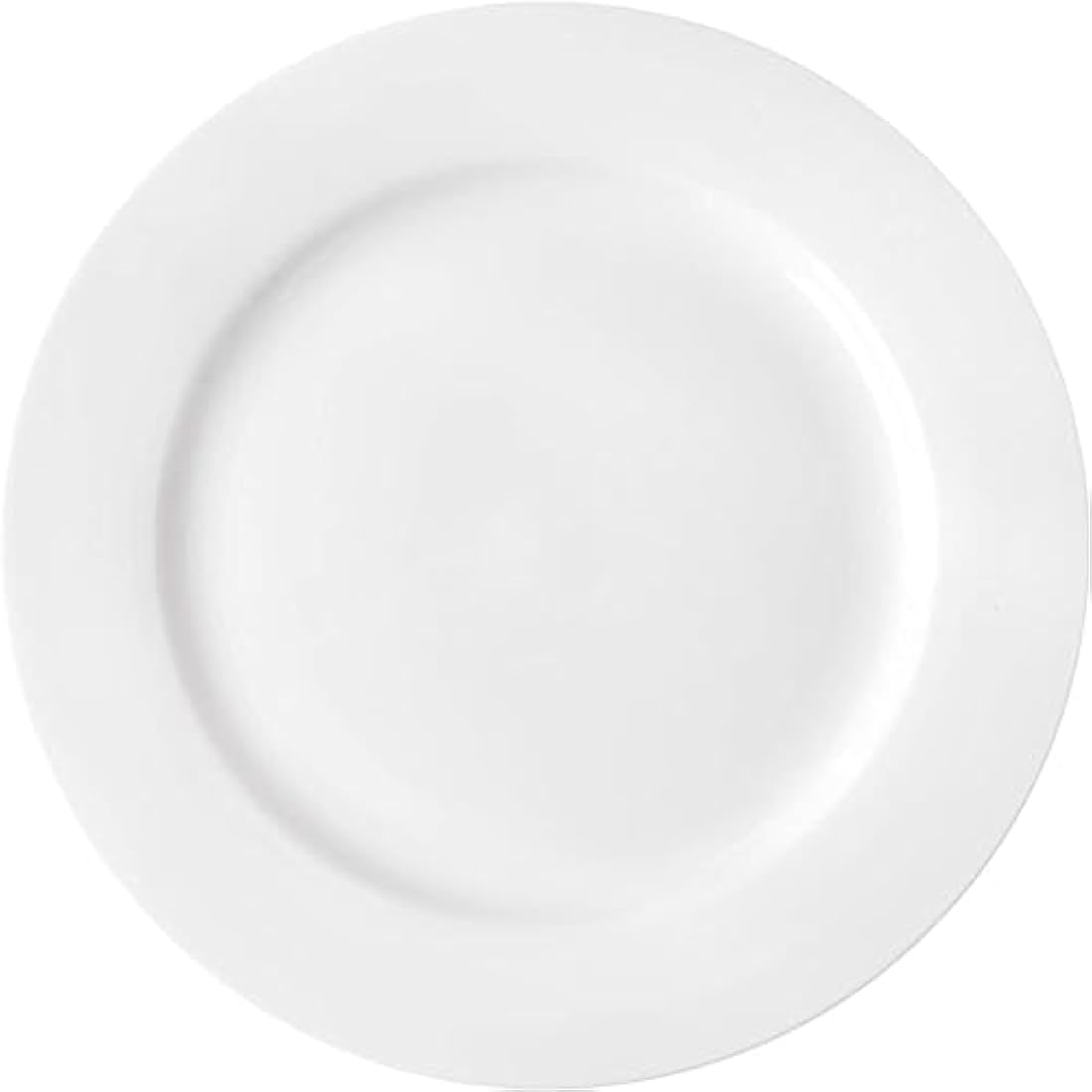 12-Piece White Porcelain Side Plates | 8-Inch Dessert Dishes