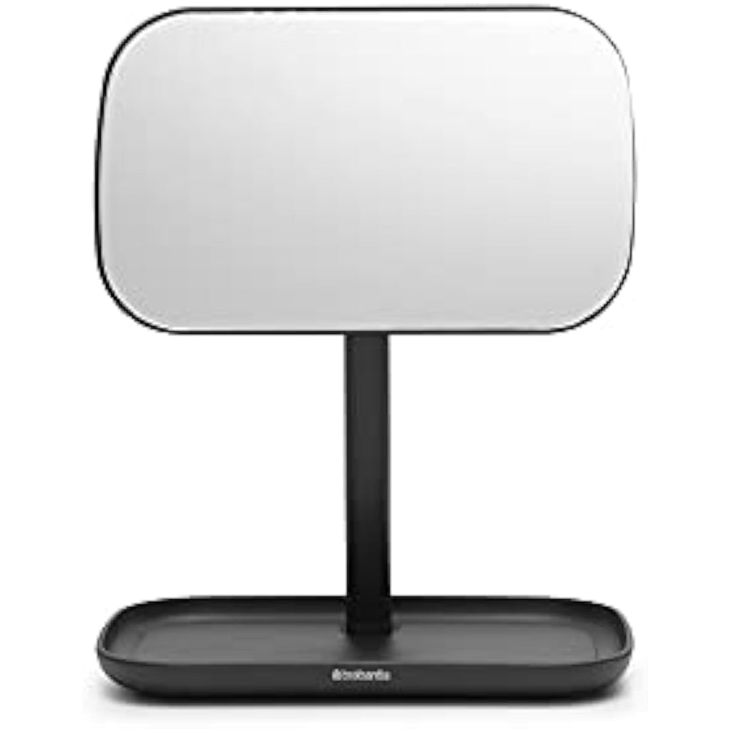 Brabantia ReNew 360° Vanity Mirror with Storage Tray – Dark Grey