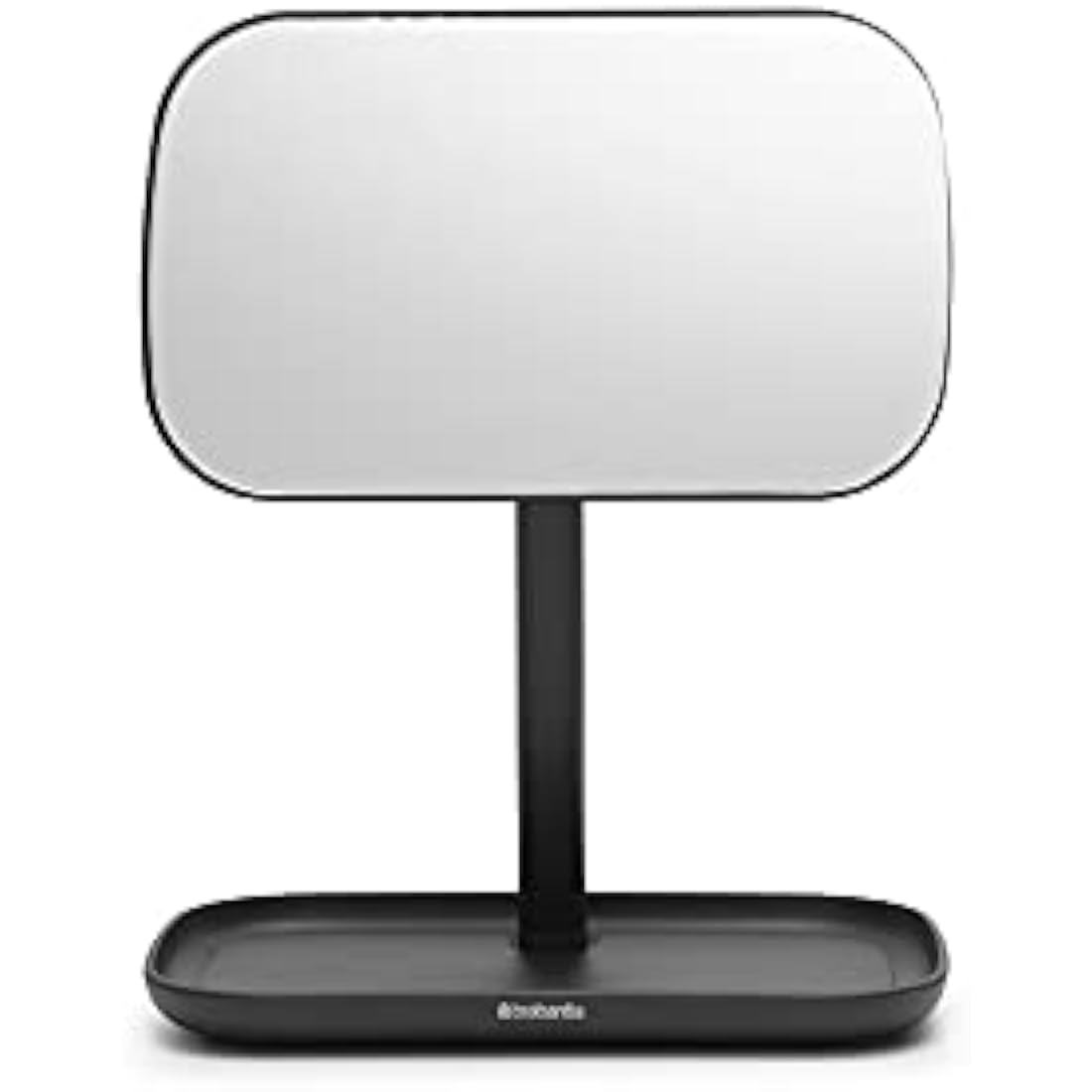 Brabantia ReNew 360° Vanity Mirror with Storage Tray – Dark Grey