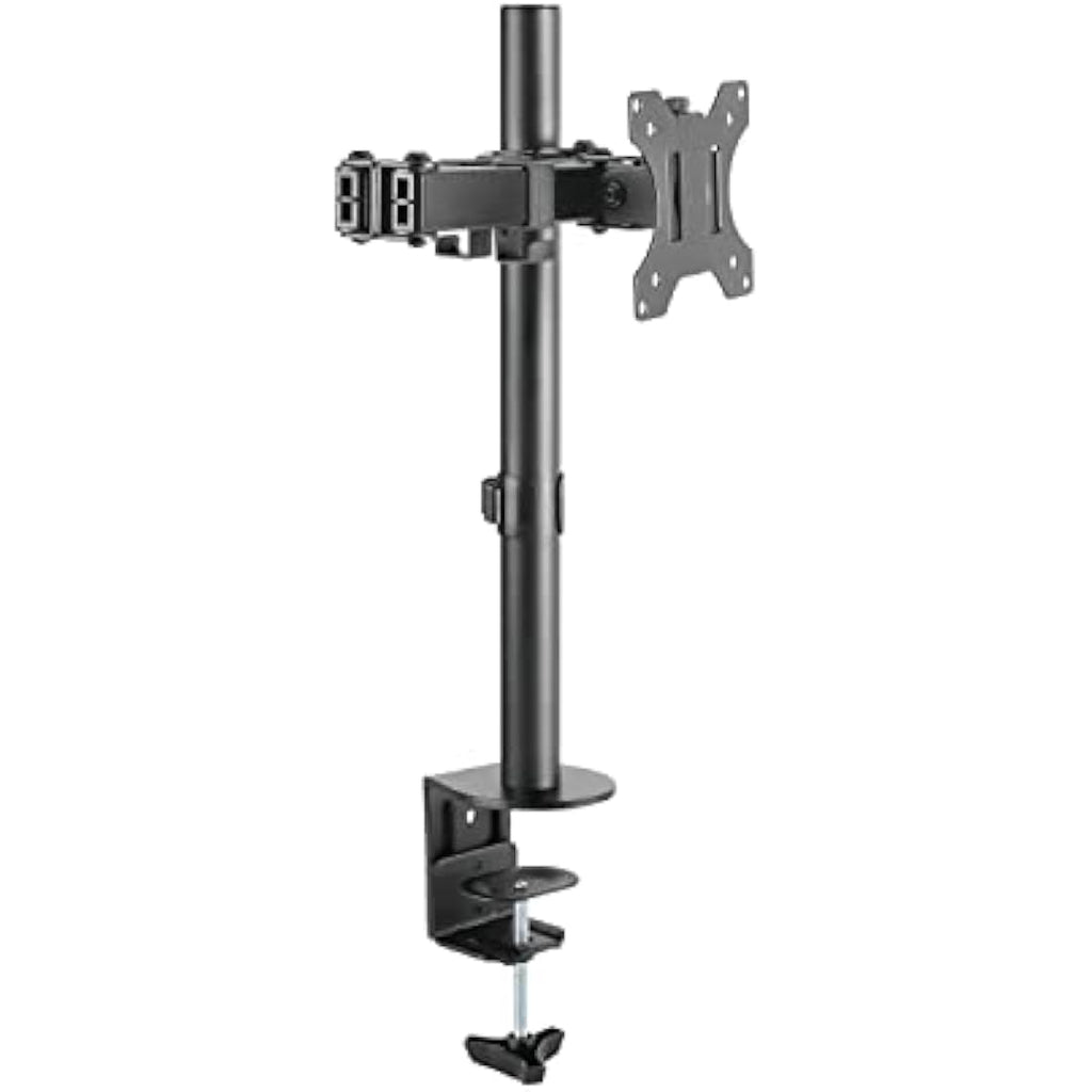 ProperAV Desk Monitor Mount – Adjustable Swing Arm for 17-34" Screens