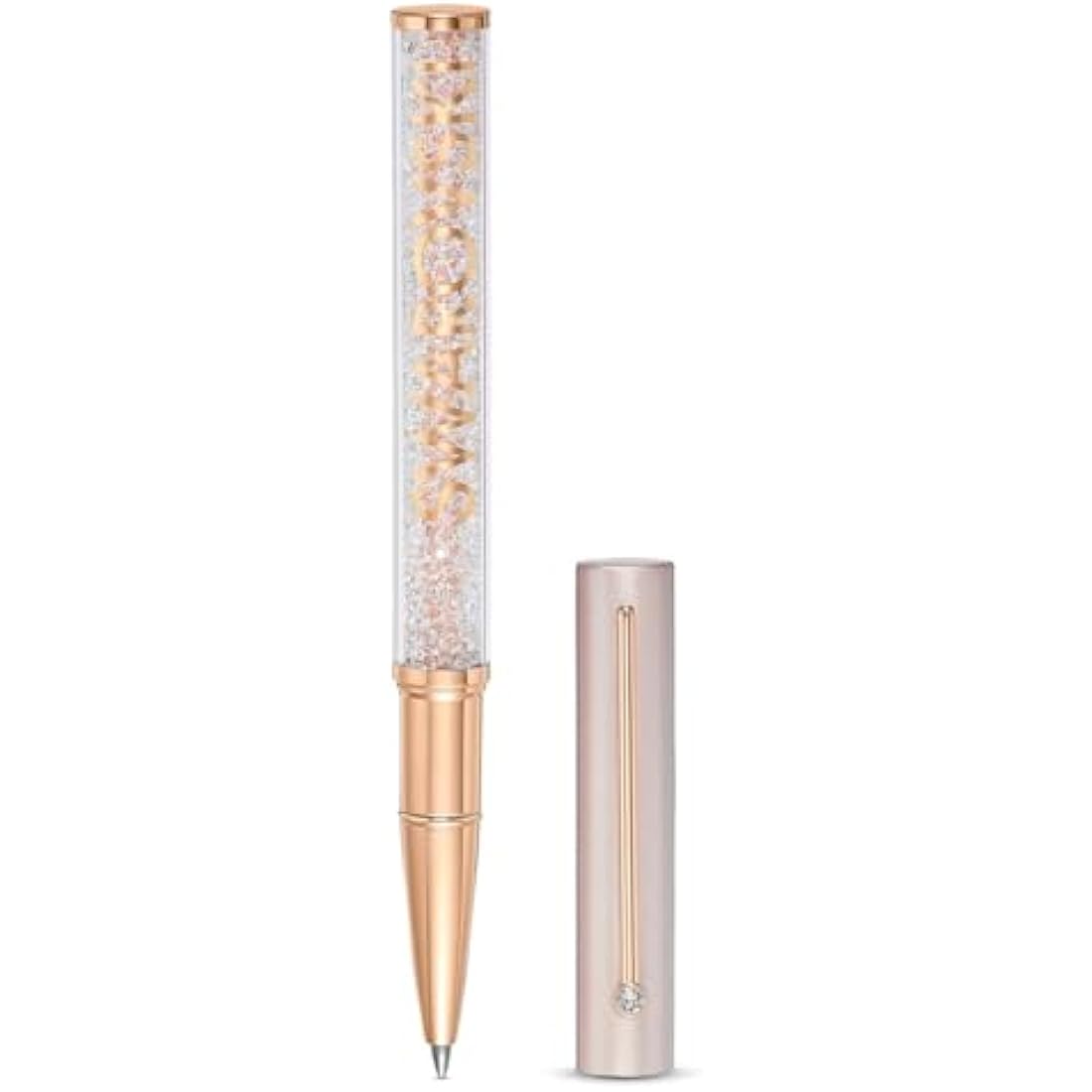 Swarovski Crystalline Gloss Ballpoint Pen – Pink Rose Luxury Stationery