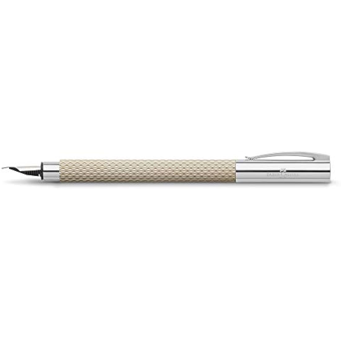 Faber-Castell Ambition OpArt Fountain Pen – White Sand, Fine Nib