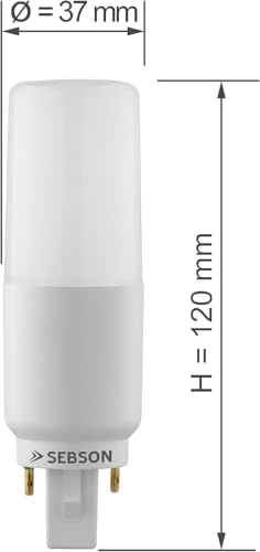 SEBSON G24 LED 7W Bulb 10-Pack | Neutral White 4000K | 50W Replacement