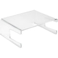 5 Star Office Acrylic Monitor Stand – Clear Ergonomic Riser (300x230mm)