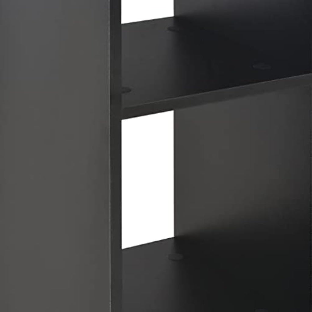 Modern Bar Table with Shelf – Black Kitchen Bistro Stand