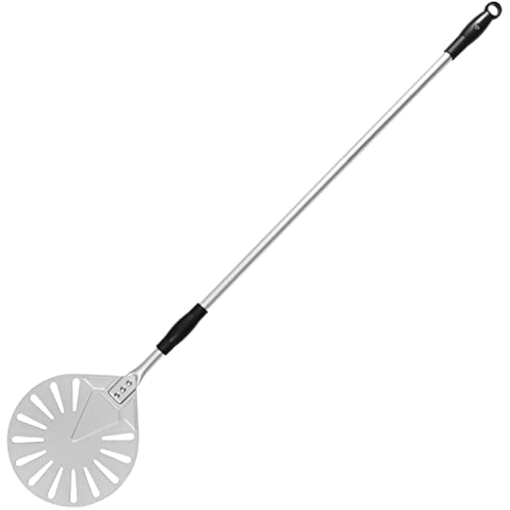 9-Inch Perforated Turning Pizza Peel with 47-Inch Long Handle