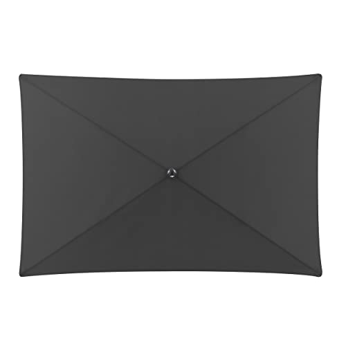 Doppler Rethink Rectangular Parasol 180x120cm - Dark Grey Sustainable